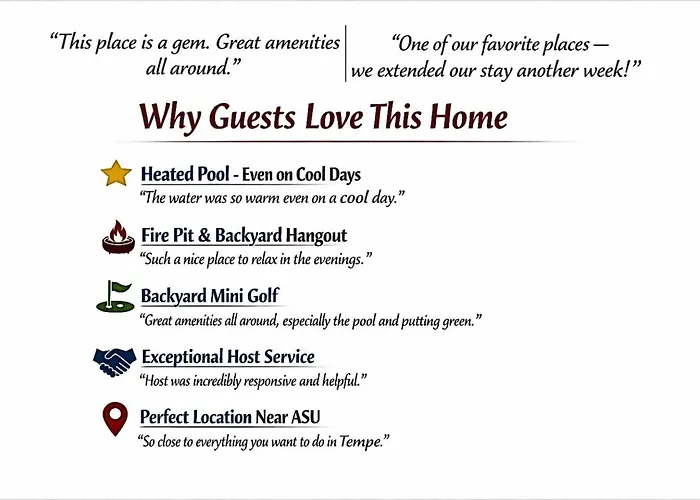 Ferienhaus Parkway Pearl By Asu - Heated Pool, Fire Pit, Putt